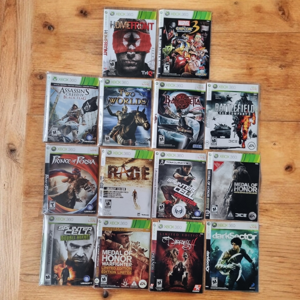XBOX 360 Video Game Collection Bundle of 14 Games